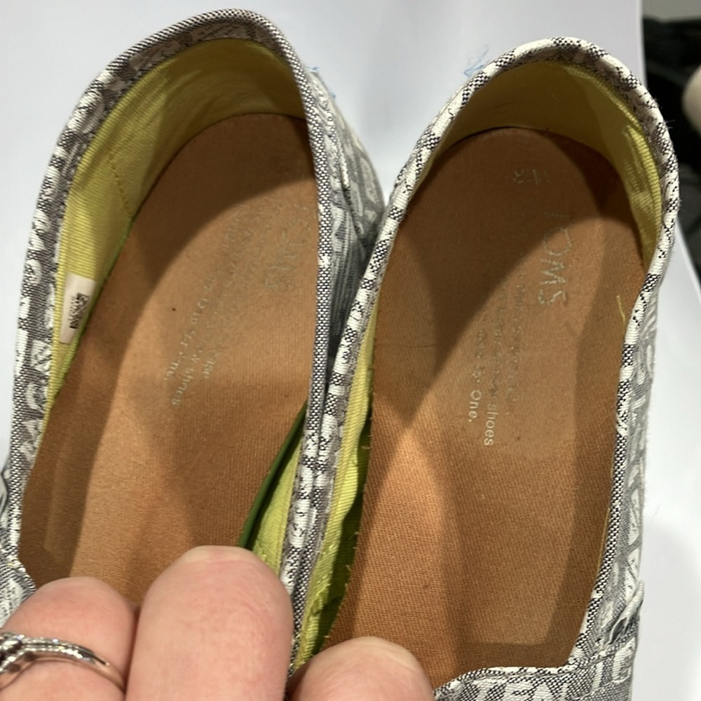 Toms Chambray Ten year anniversary slip on shoes size‎ 8 - Picture 8 of 8